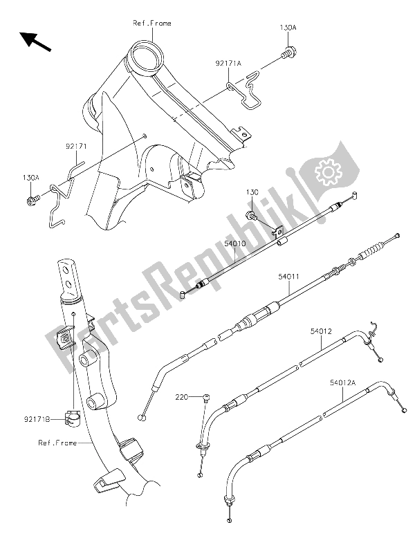 All parts for the Cables of the Kawasaki Vulcan 900 Classic 2015