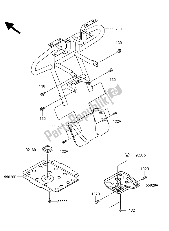 All parts for the Guard(s) of the Kawasaki KVF 360 4X4 2013