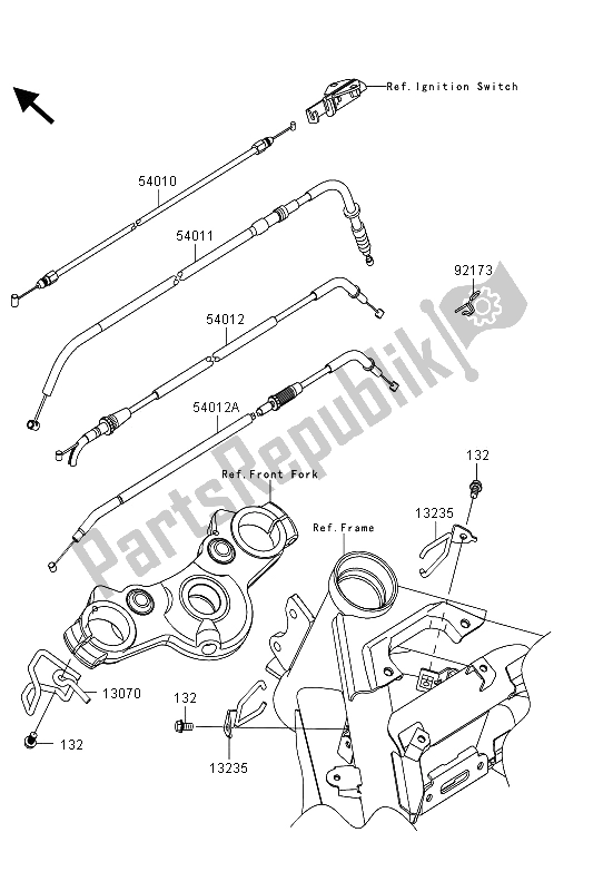 Wszystkie części do Kable Kawasaki ER 6F ABS 650 2013