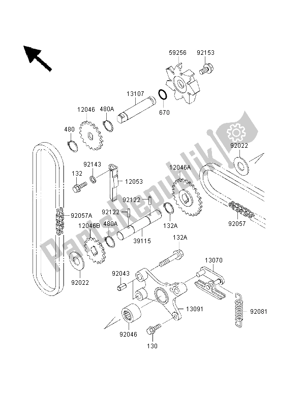 Tutte le parti per il Pompa Dell'acqua del Kawasaki VN 1500 Classic Tourer FI 2003