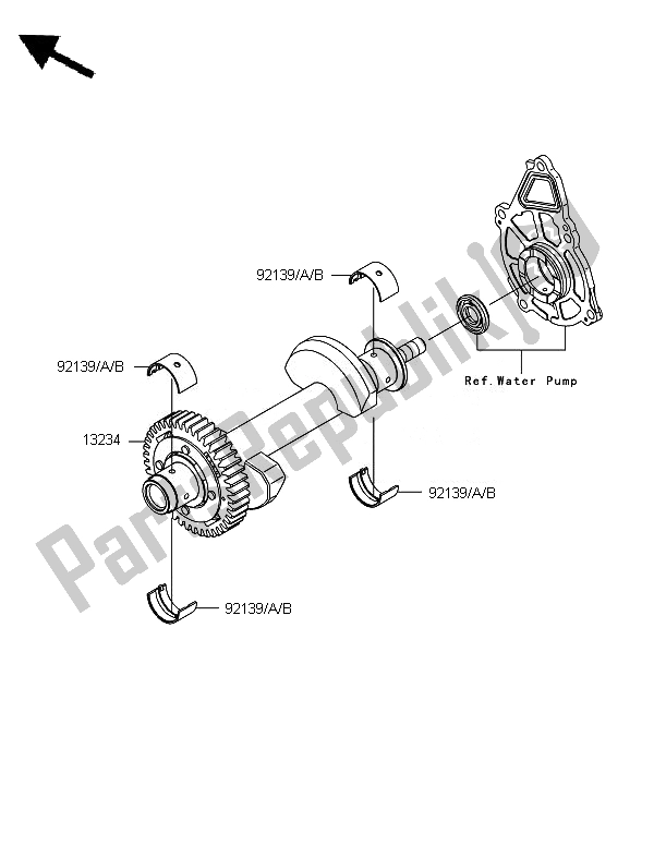 All parts for the Balancer of the Kawasaki Versys ABS 650 2010