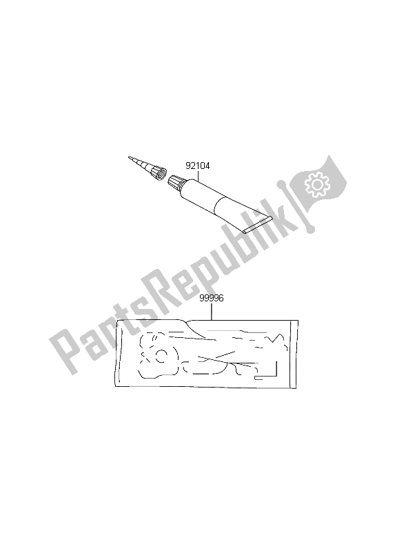 All parts for the Gasket Kit of the Kawasaki KFX 50 2004