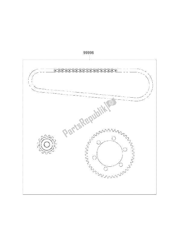 Todas las partes para Kit De Cadena de Kawasaki VN 800 Classic 2000