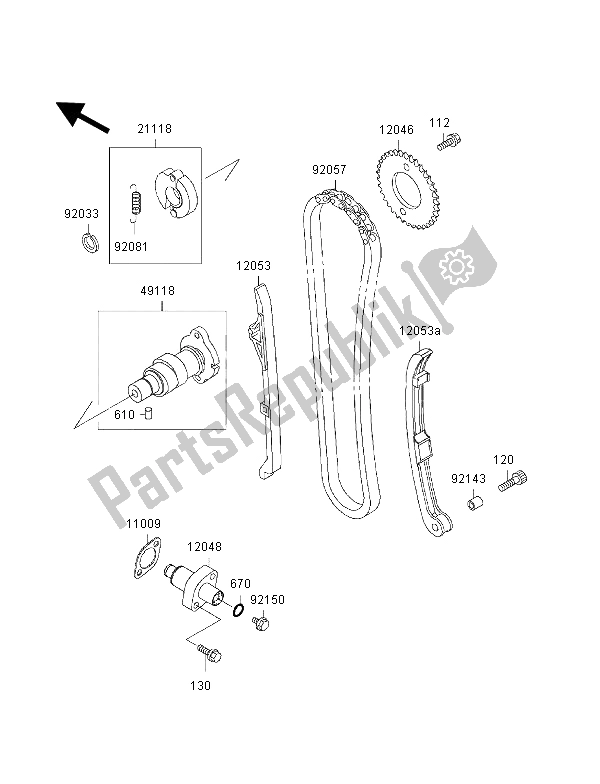 Wszystkie części do Wa? Ek Rozrz? Du I Napinacz Kawasaki KVF 400 4X4 2002