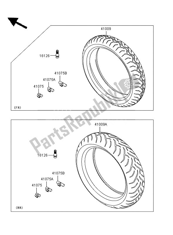 Todas las partes para Llantas de Kawasaki Versys 650 2007