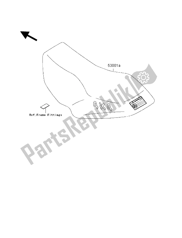 Tutte le parti per il Posto A Sedere del Kawasaki KVF 400 4X4 2002