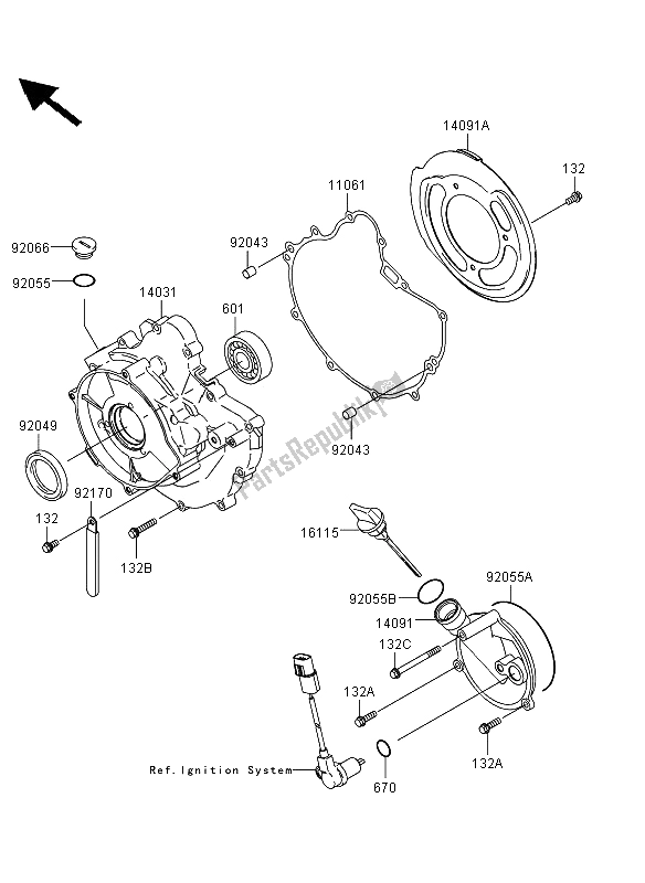 All parts for the Engine Cover(s) of the Kawasaki KVF 360 4X4 2013