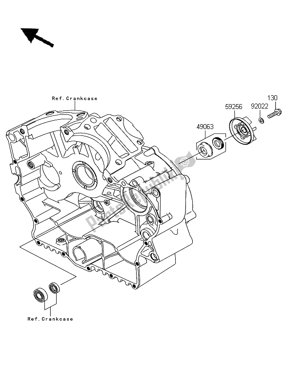 Tutte le parti per il Pompa Dell'acqua del Kawasaki VN 900 Custom 2011