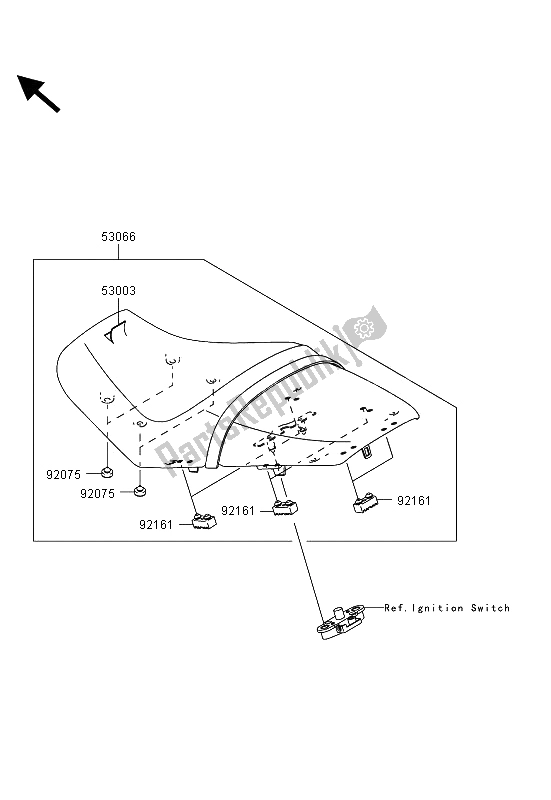 Tutte le parti per il Posto A Sedere del Kawasaki ZZR 1400 ABS 2013