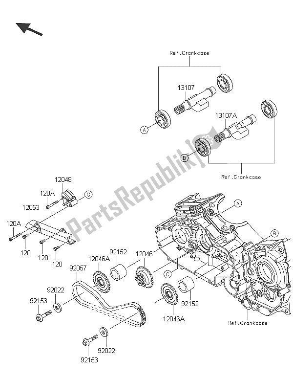 All parts for the Balancer of the Kawasaki Vulcan 1700 Nomad ABS 2016