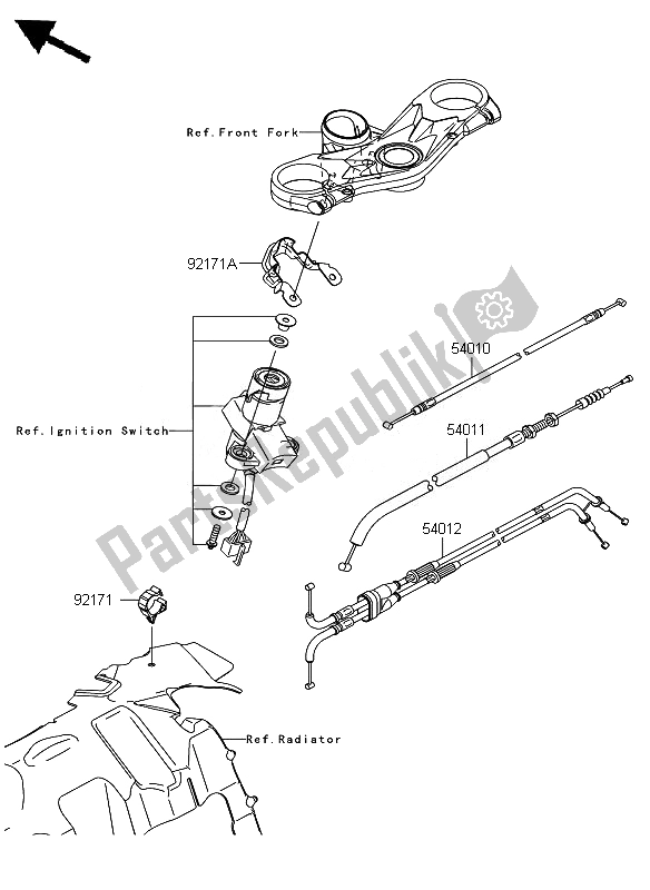 All parts for the Cables of the Kawasaki Ninja ZX 6R 600 2007