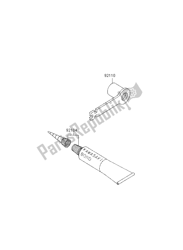 Toutes les pièces pour le Outils Propriétaires du Kawasaki KX 125 1997