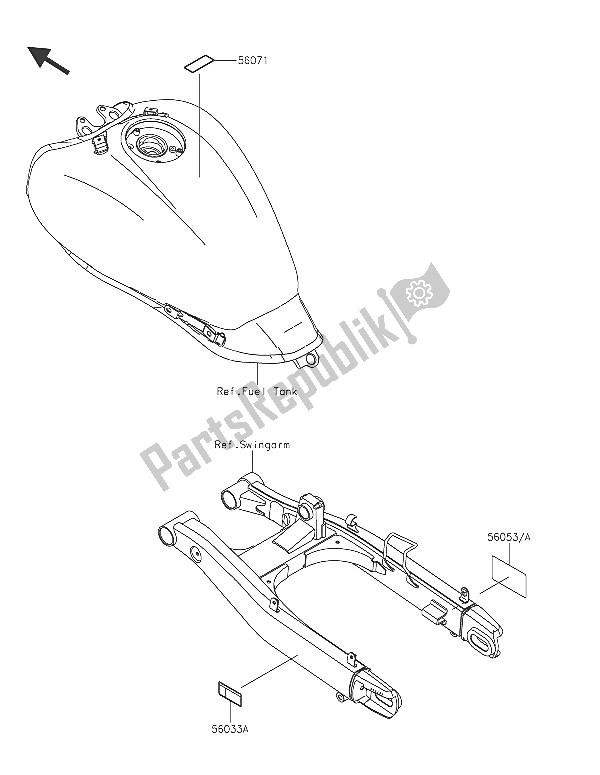 All parts for the Labels of the Kawasaki Vulcan S ABS 650 2016