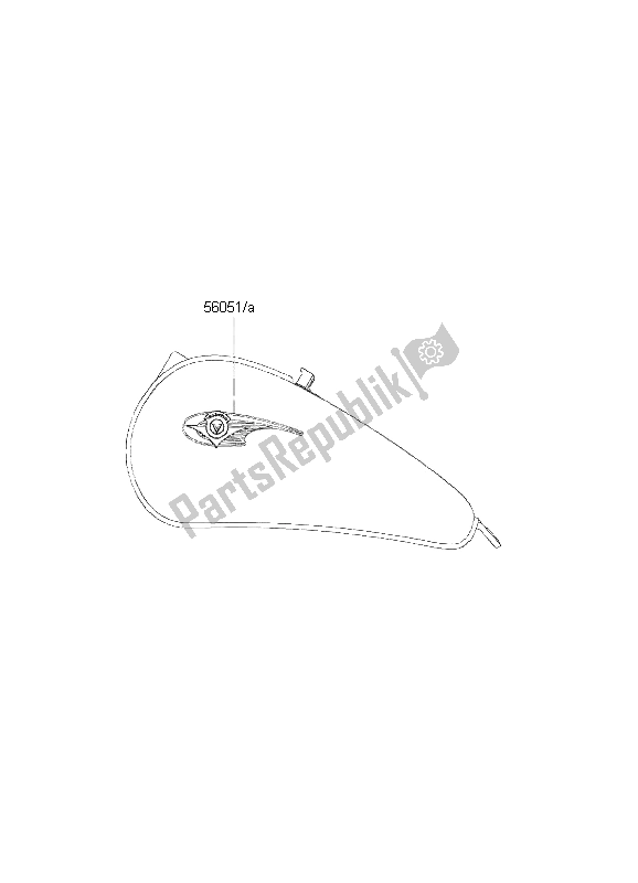 All parts for the Decals of the Kawasaki EN 500 2001