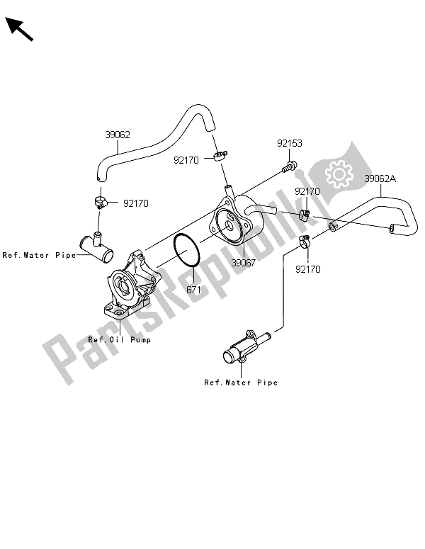 Todas as partes de Radiador De óleo do Kawasaki Ninja ZX 6R ABS 600 2013