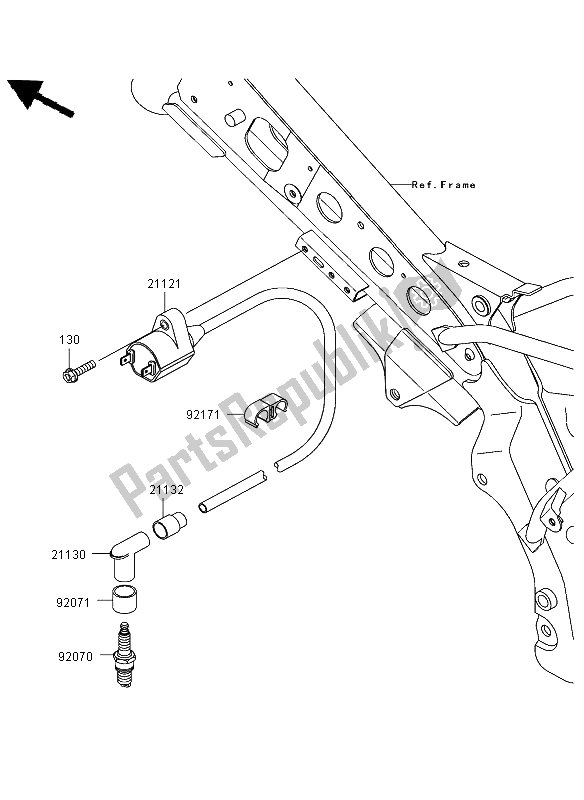 All parts for the Ignition System of the Kawasaki KLX 110 2002