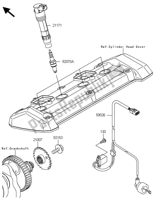 All parts for the Ignition System of the Kawasaki Z 800 ABS BDS 2013
