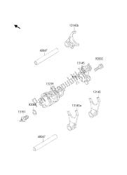 tambour de changement de vitesse et fourchette de changement de vitesse