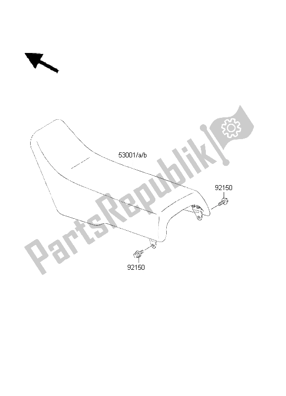 Toutes les pièces pour le Siège du Kawasaki KX 500 1999