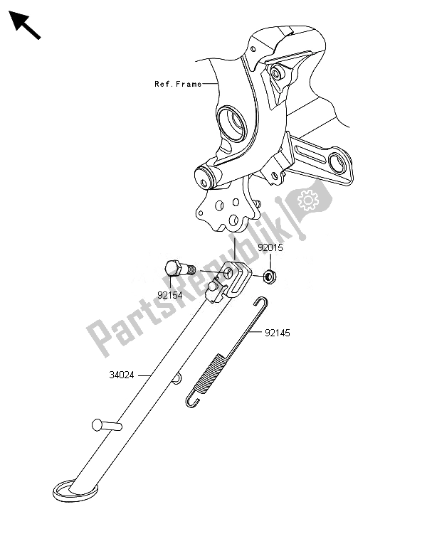 Todas las partes para Stand (s) de Kawasaki Versys 1000 ABS 2014