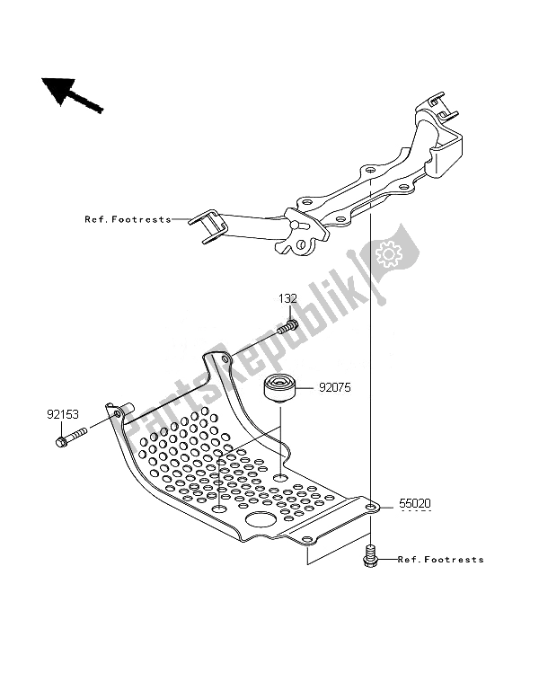 All parts for the Guard of the Kawasaki KLX 110 2007