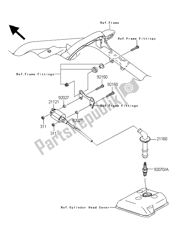 Tutte le parti per il Sistema Di Accensione del Kawasaki KFX 450R 2011