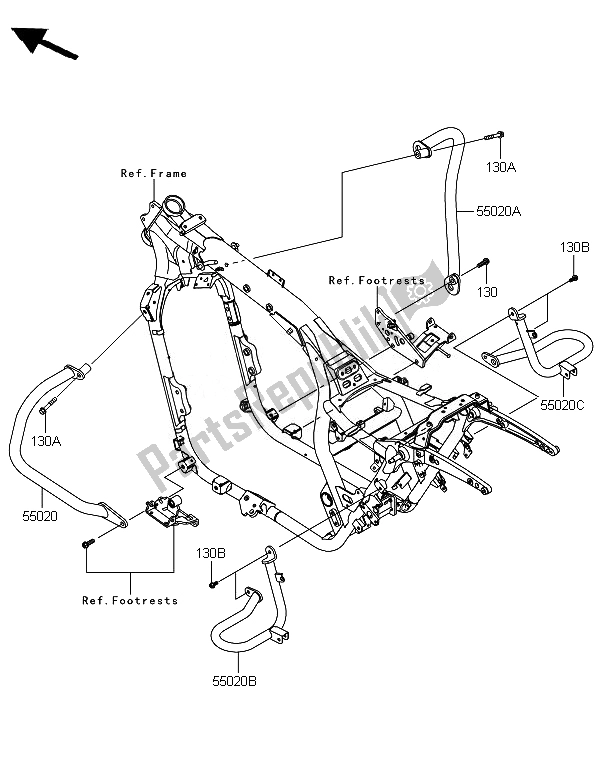All parts for the Guard(s) of the Kawasaki VN 1700 Voyager Custom ABS 2014