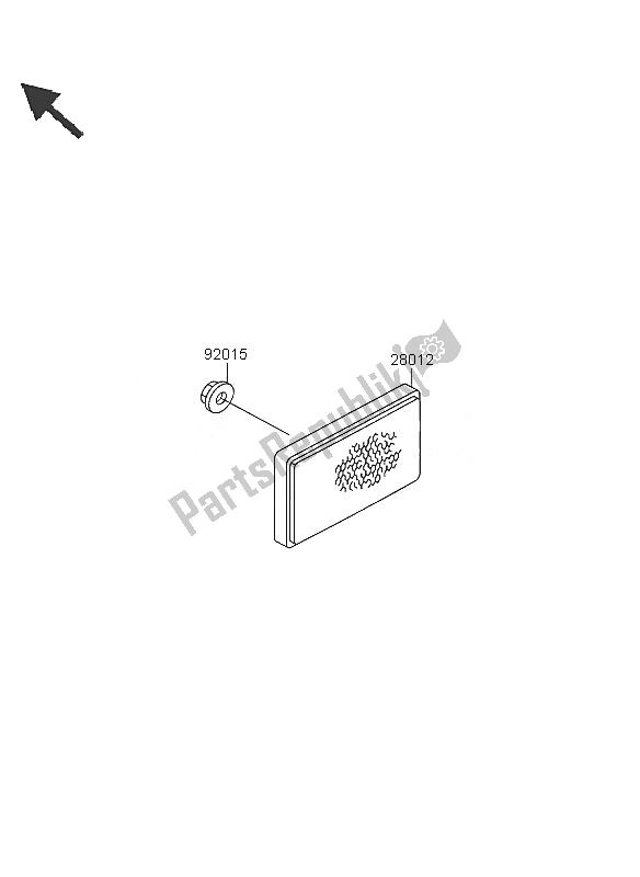 All parts for the Reflectors of the Kawasaki KVF 360 2005