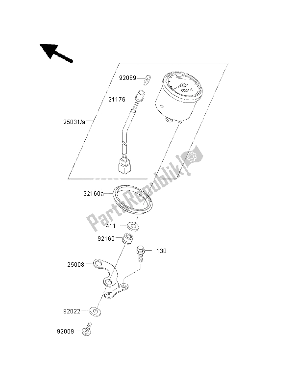 Tutte le parti per il Metro del Kawasaki KVF 400 2000