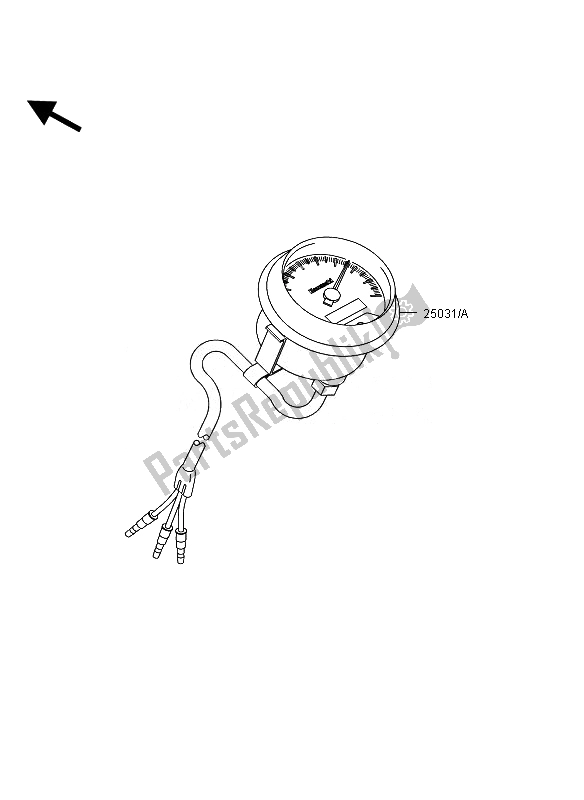 All parts for the Meter of the Kawasaki KVF 360 4X4 2010