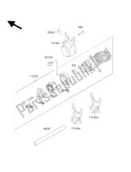 tambour de changement de vitesse et fourchette de changement de vitesse