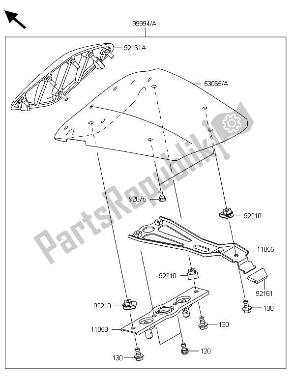 Tutte le parti per il Accessorio del Kawasaki Ninja ZX 6R ABS 600 2013