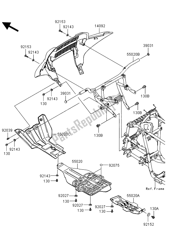 All parts for the Guard(s) of the Kawasaki KVF 750 4X4 EPS 2013