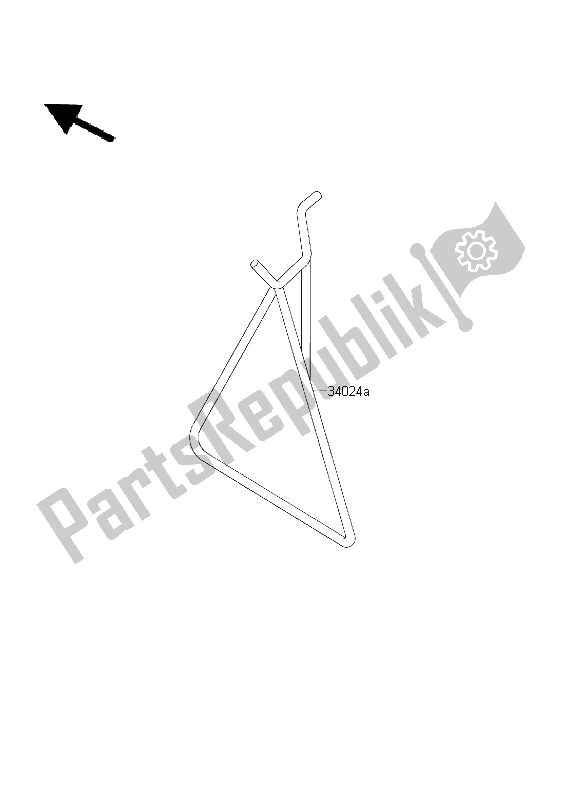 All parts for the Stand of the Kawasaki KX 65 2003