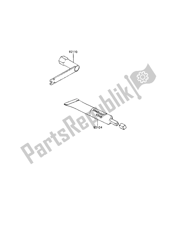 Todas las partes para Herramientas De Propietarios de Kawasaki KX 80 1990