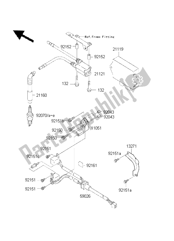 Wszystkie części do Sytem Zap? Onu Kawasaki W 650 2001