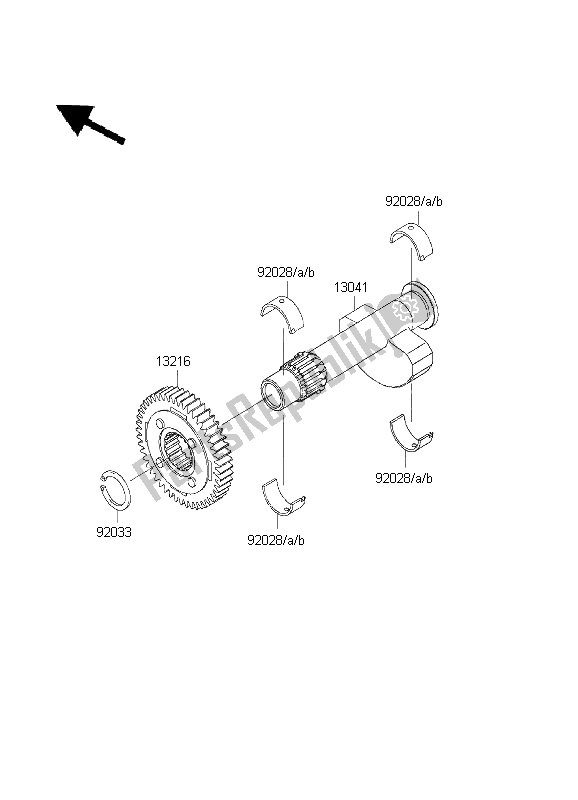 Tutte le parti per il Equilibratore del Kawasaki W 650 1999