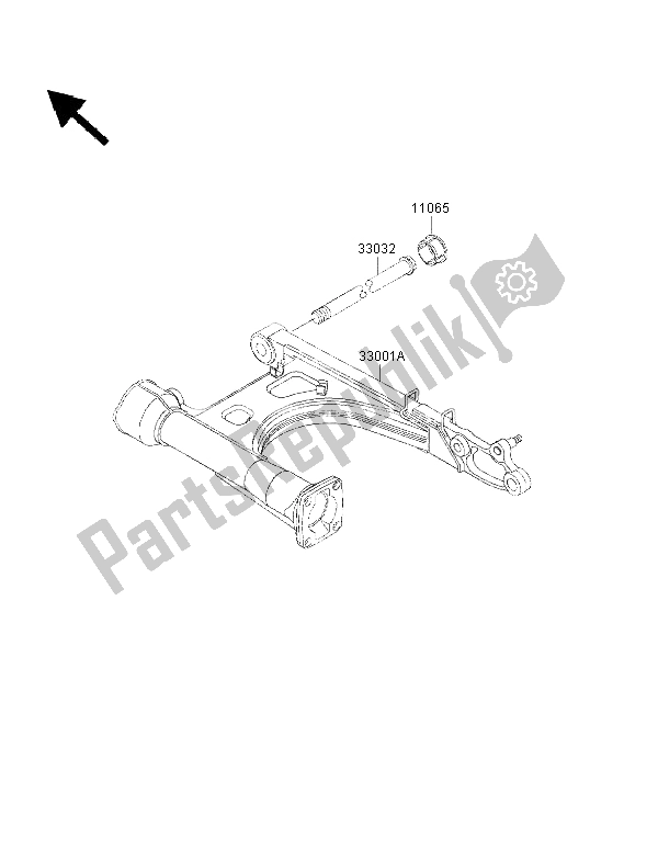 Todas as partes de Braço Oscilante do Kawasaki VN 1500 Classic FI 2002
