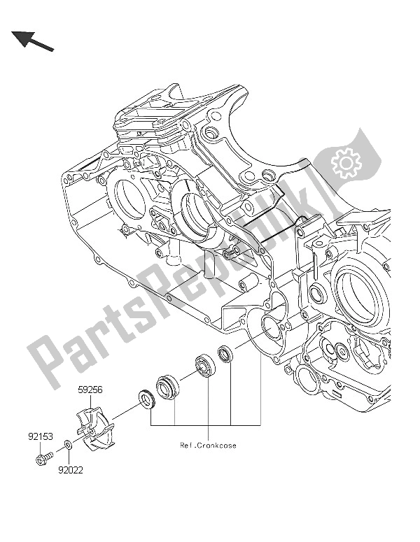 All parts for the Water Pump of the Kawasaki Vulcan 1700 Nomad ABS 2016