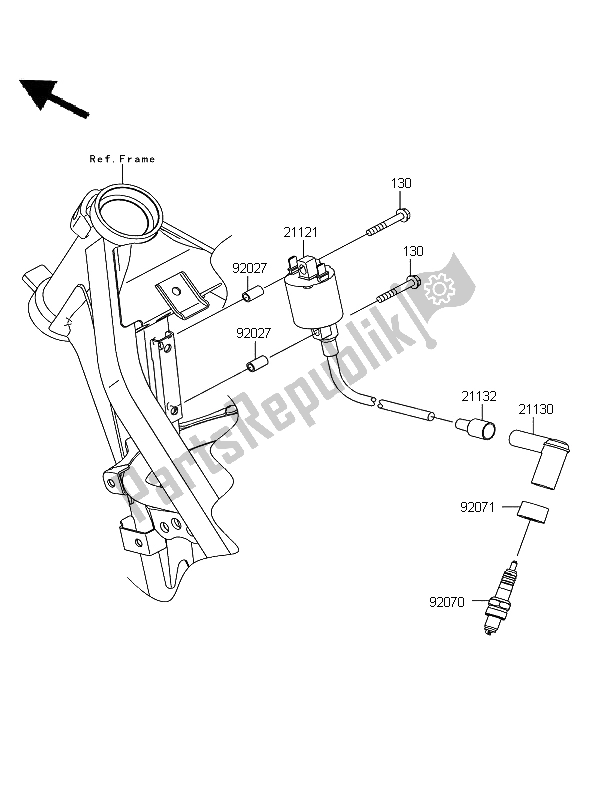 Todas las partes para Sistema De Encendido de Kawasaki D Tracker 125 2011