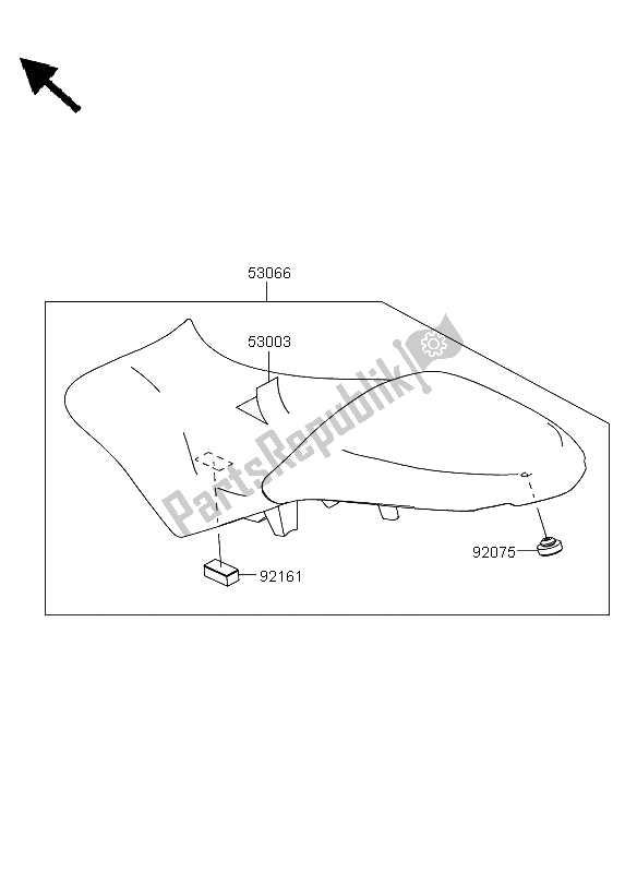 Tutte le parti per il Posto A Sedere del Kawasaki Versys 650 2013