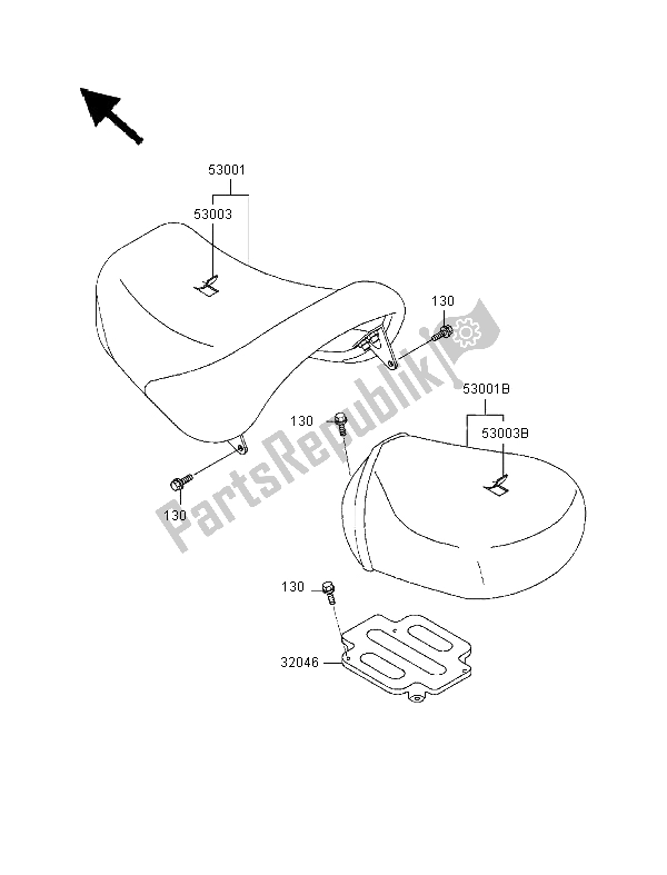 Todas las partes para Asiento de Kawasaki VN 1500 Classic Tourer 1999