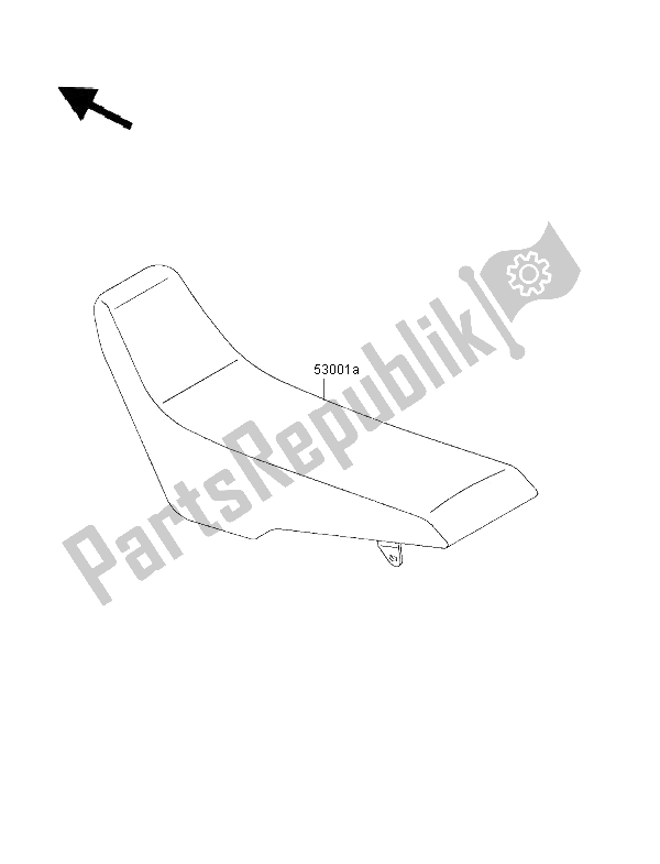 All parts for the Seat of the Kawasaki KLX 650R 1996