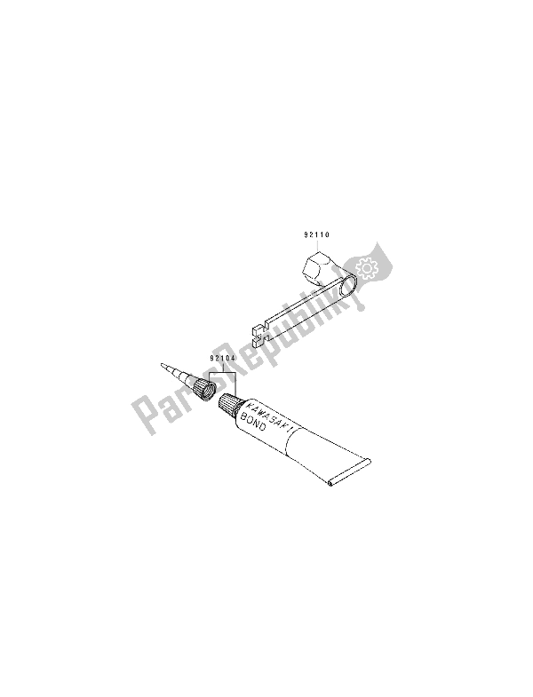 Toutes les pièces pour le Outil du Kawasaki KX 60 1991