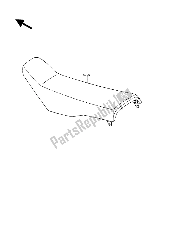 Tutte le parti per il Posto A Sedere del Kawasaki KX 80 1990