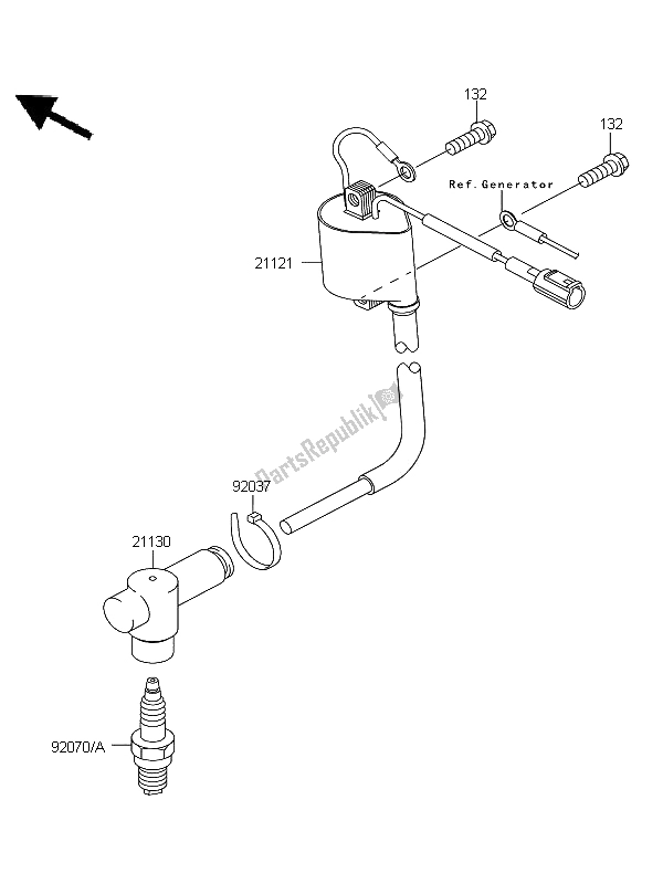 All parts for the Ignition System of the Kawasaki KX 85 SW LW 2013