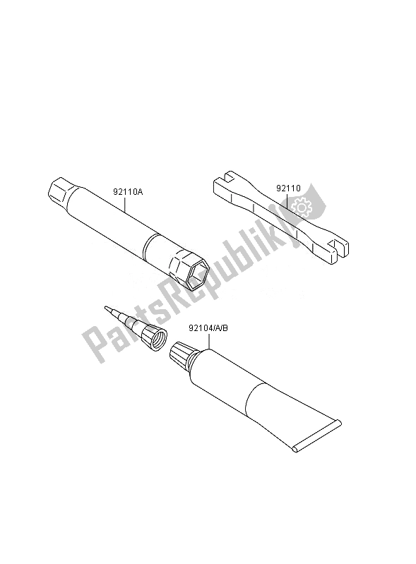 Toutes les pièces pour le Outils Propriétaires du Kawasaki KX 250F 2007