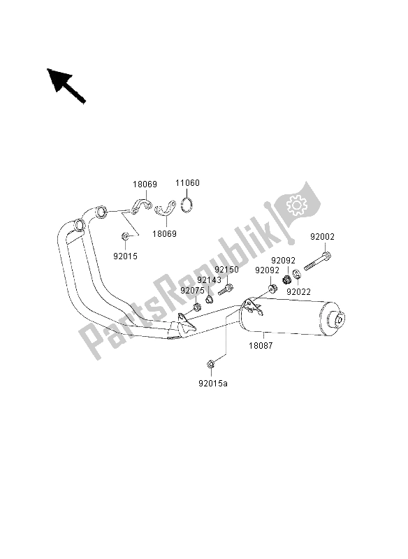 Wszystkie części do T? Umik Kawasaki ER 500 2003