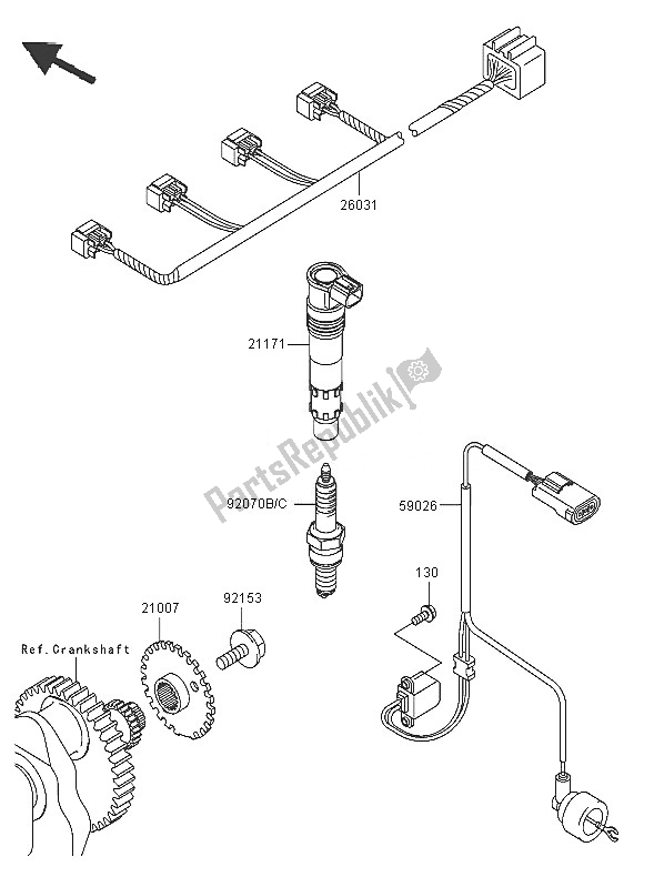 Todas las partes para Sistema De Encendido de Kawasaki Z 750S 2005