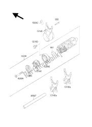 tambour de changement de vitesse et fourchette de changement de vitesse